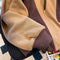 Color Blocking Patchwork Hooded Jacket