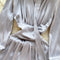 High-end Pleated Satin Shirt Dress