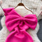 Irregular Design 3d Knotted Bow Dress