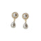 Silver Needle Plated Pearl Earrings