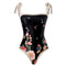 Flower Night Beach Retro Swimsuit