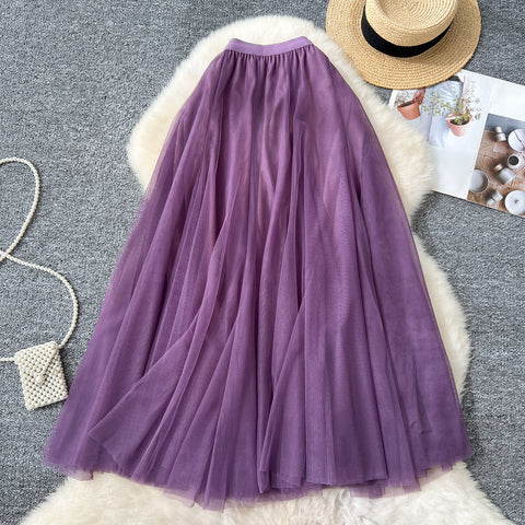 Fairy A-line Puffy Mesh Skirt