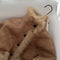 Furry Edge Patchwork Suede Jacket