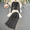 Waist-slimming Cardigan&Skirt Knitted 2Pcs