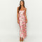 Pink Floral Printed Slip Dress