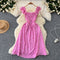 Fairy Floral Ruffled Slip Dress