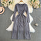 Vest&Slim-fit Dress Knitted 2Pcs