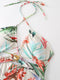 Digital printed  Halter Swimsuit