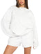 Oversized Sweatshirt&Shorts Sportswear 2Pcs