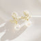 Pearl Bow Sweet French Earrings