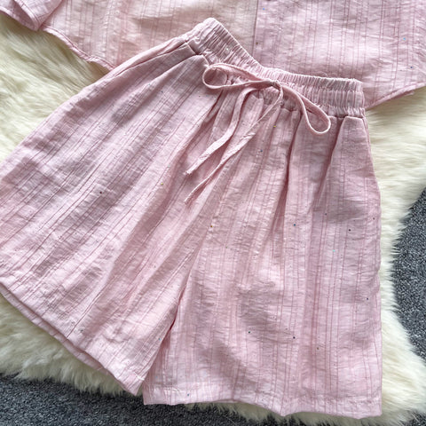 Shirt&Camisole&Shorts Sportswear 3Pcs