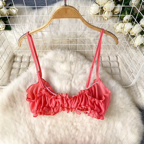 Camisole&Skirt Ruffled Niche 2Pcs