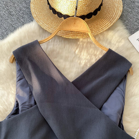 V-neck Single-breasted Suit Vest