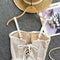 Niche Lace-up Hollowed Lace Camisole