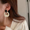 Irregular Design Geometric Circle Earrings