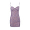 Embroidered Lace Purple Slip Dress