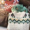 Vintage Color Blocking Soft Sweater