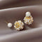 French Retro Pearl Flowers Earrings