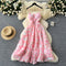 Fairy 3d Pink Rose Slip Dress