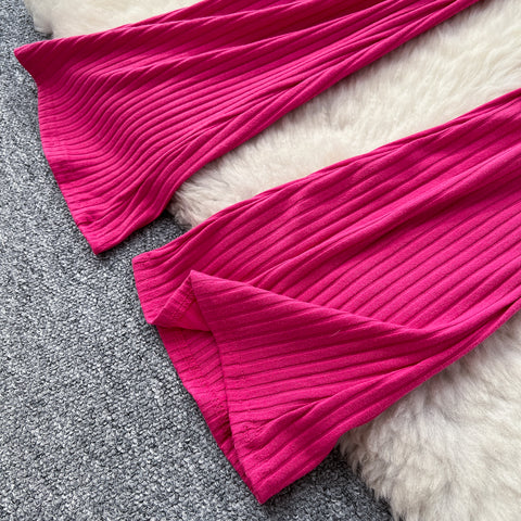 Niche Tip-striped Elastic Yoga Pants