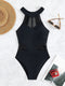 New fashion Sexy Backless Mesh One-piece Swimsuit