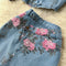 Camisole&Skirt Floral Denim 2Pcs