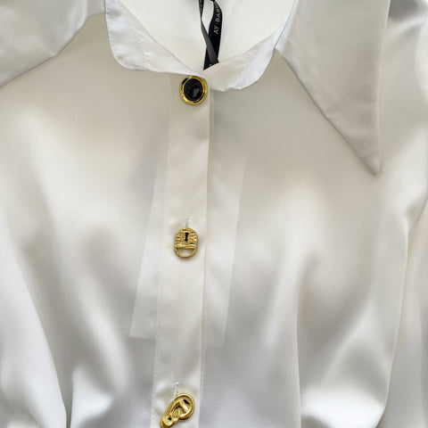 Casual Single-breasted Shirt with Belt