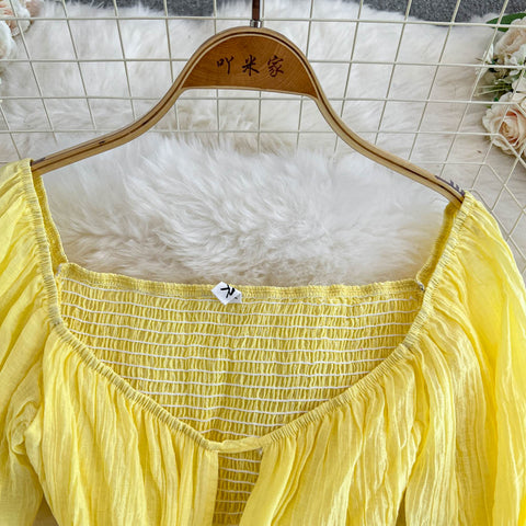 Sexy Low-cut Puffy Short Dress