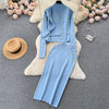 Cardigan&Vest&Hip-wrapping Skirt 3Pcs