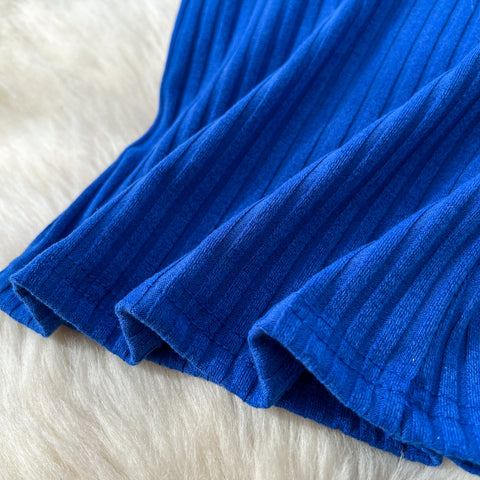 Tank Top & Flared Sleeve Knitted 2Pcs