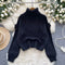 Delicate Thermal Lozenge Knitted Sweater