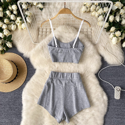 Camisole&Shorts Soft Sportswear 2Pcs