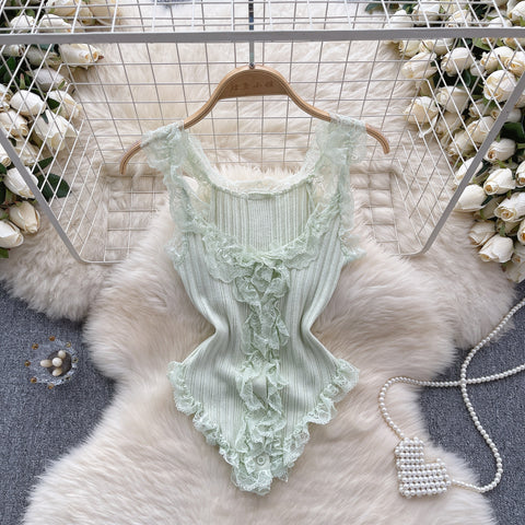 Sweetie Lace Trim Camisole Top