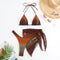 Three-piece Fade Color Swimsuit Split Bikini