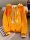 Faux Two-pieces Warm Color Hoodie