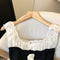 3d Floral Lace Patchwork Top