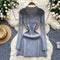 Elegant Waist-slimming Knitted Dress