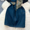 Embroidered Denim Dress&Shirt 2Pcs