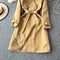 Korean Style V-neck Lapeled Coat