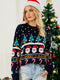 Niche Christmas Patterns Thermal Sweater