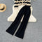 Striped Cardigan&Trousers Knitted 2Pcs