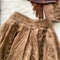 Fringed Top&Jacket&Skirt Niche 3Pcs