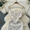 High-end Embroidered Sequined Slip Dress