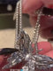 Premium Silver Butterfly Tassel Necklace