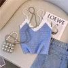 Sweetie Color Blocking Knitted Camisole