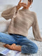 Slant Twisted Knitted Loose-fit Sweater