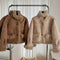 Furry Edge Patchwork Suede Jacket