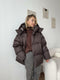 Solid Color Puffy Cotton Jacket