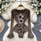 Ruffled Collar 3D Flower Knitwear