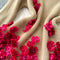 3d Rose Decorated Khaki Sweater